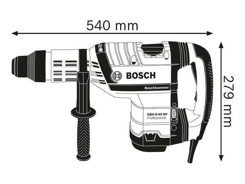 GBH 8-45 DV SDS-Max Professional Rotary Hammer 1500W 110V                       