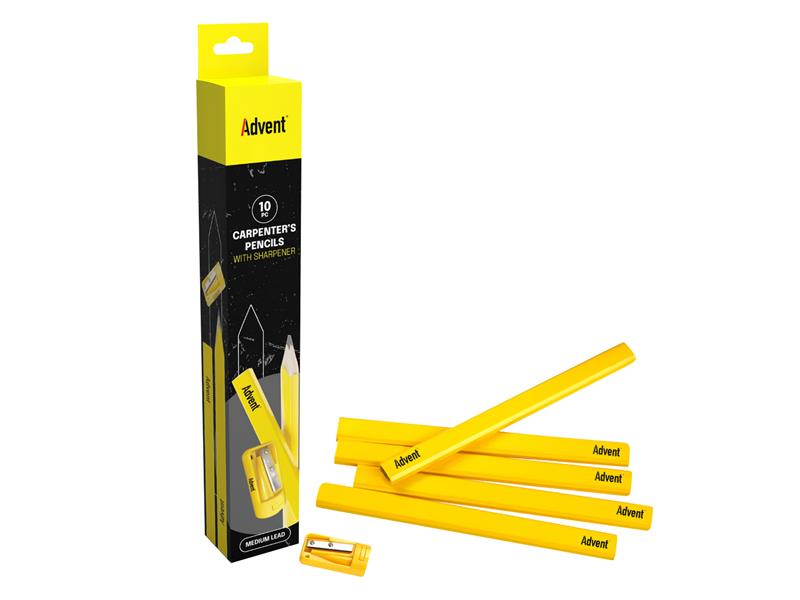 Carpenter's Pencils & Sharpener                                                 