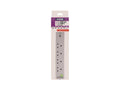 Extension Lead 4 Way + USB + Surge Protection 2m S4W2MACUSB1PK6