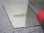 Internal Corner Trowel Stainless Steel Soft Grip Handle 4 x 3 x 3in             