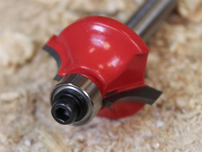 Router Bit TCT Ovolo 13.3mm 1/4in Shank                                         