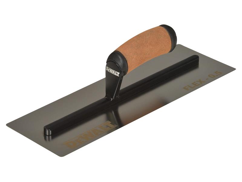 0.5mm FLEX Stainless Steel Flat Trowel, Leather Handle 14in                     
