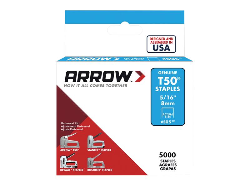 T50 Staples Multi Pack 6mm  10mm & 12mm (Box 1875, 3 x 625)