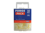 Pozi Compatible Cover Cap Cream No.6-8 Forge Pack 50                            