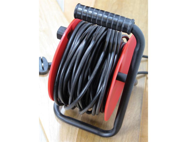 Open Drum Cable Reel 240V 13A 2-Socket 50m