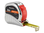 TM8M Chrome Tri-Matic Pocket Tape 8m (Width 25mm)                               