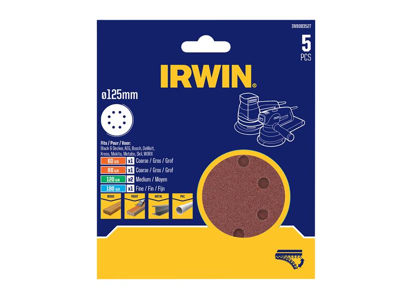 125mm Sanding Disc Set, 5 Piece                                                 