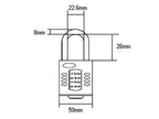 CP60 Combination Padlock 5-Wheel 60mm Close Shackle
