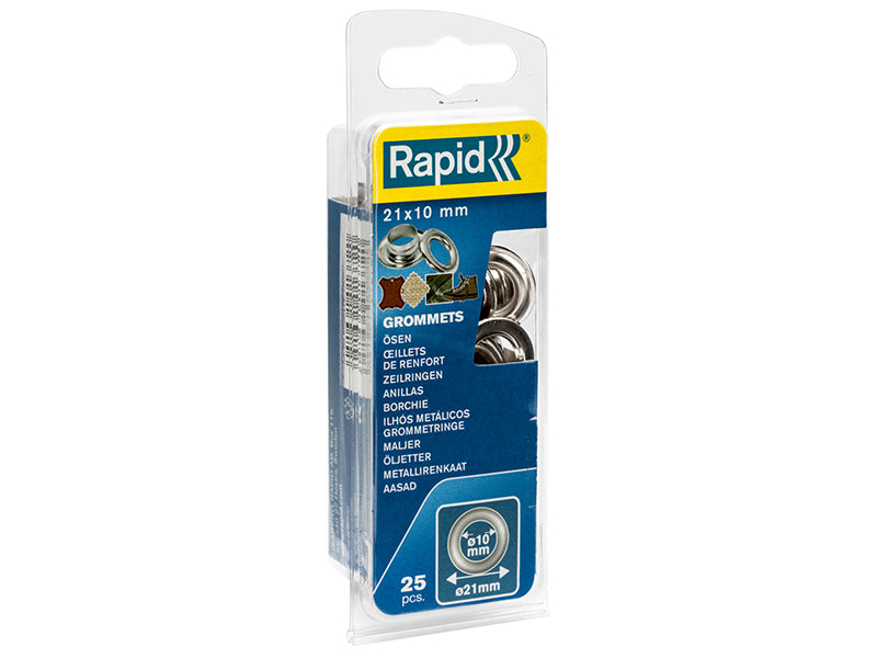 Grommets 10 x 21mm (25) + Metal 2 Piece Anvil