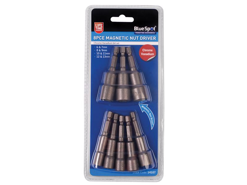 Magnetic 1/4in Nut Driver Set, 8 Piece                                          