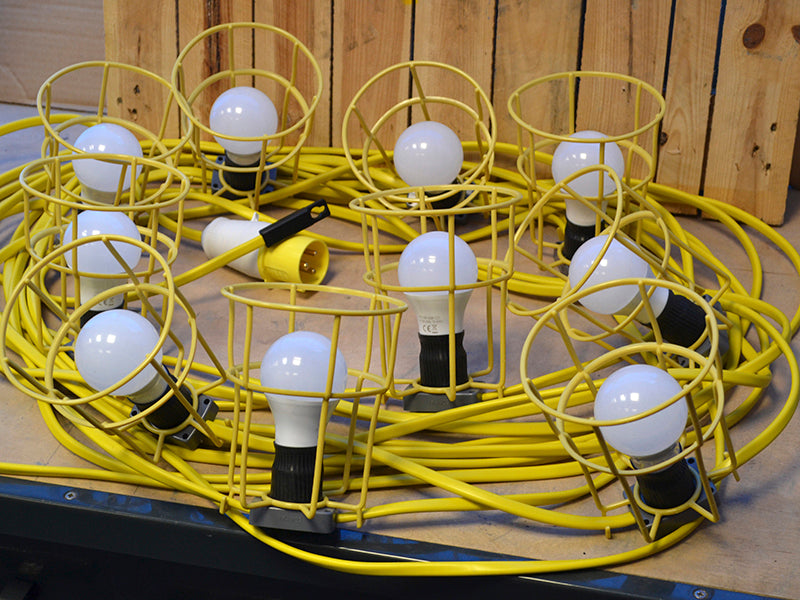 Festoon Lights Low Energy 10 LED Bulbs 110V 22m                                 