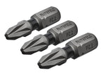 Pozidriv Impact Screwdriver Bits PZ3 x 75mm (Pack 3)