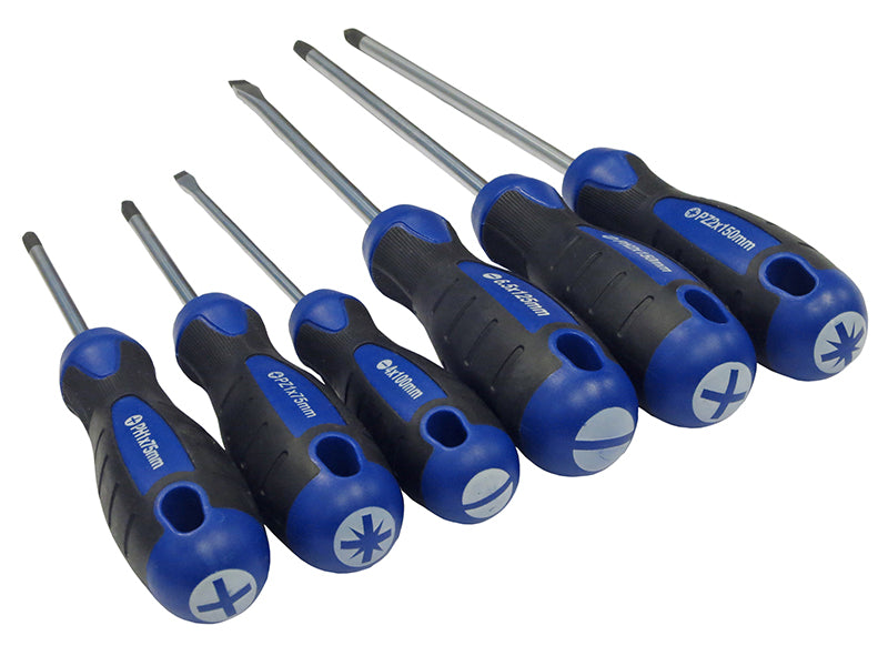 Boxed Soft Grip Screwdriver Set, 6 Piece                                        