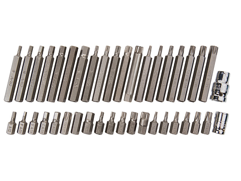 Mixed Hex Spline & TORX Bit Set, 40 Piece                                       