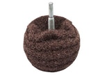Scruff Ball 75mm / 3in Brown Coarse                                             