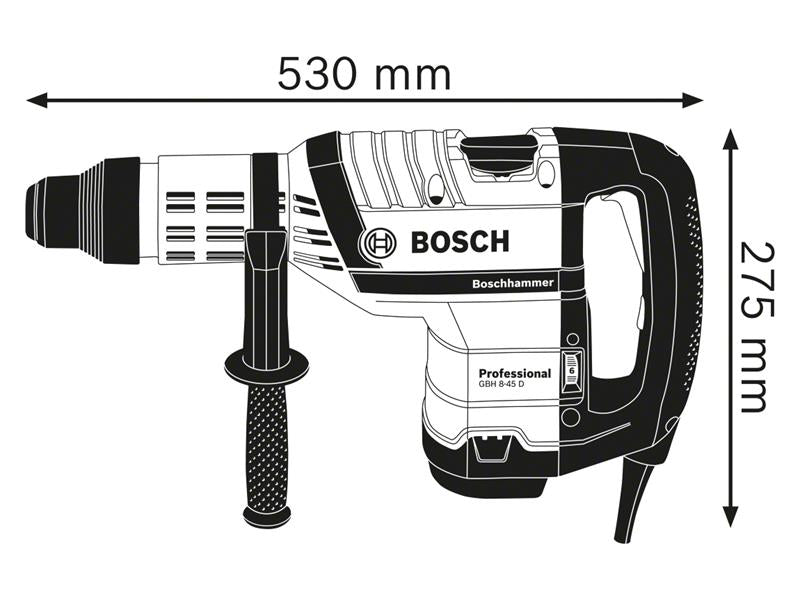 GBH 8-45 D SDS-Max Professional Rotary Hammer 1500W 110V                        