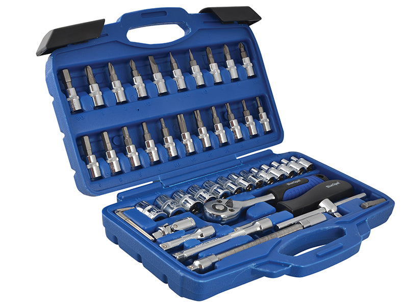1/4in Square Drive Socket & Bit Set, 46 Piece                                   
