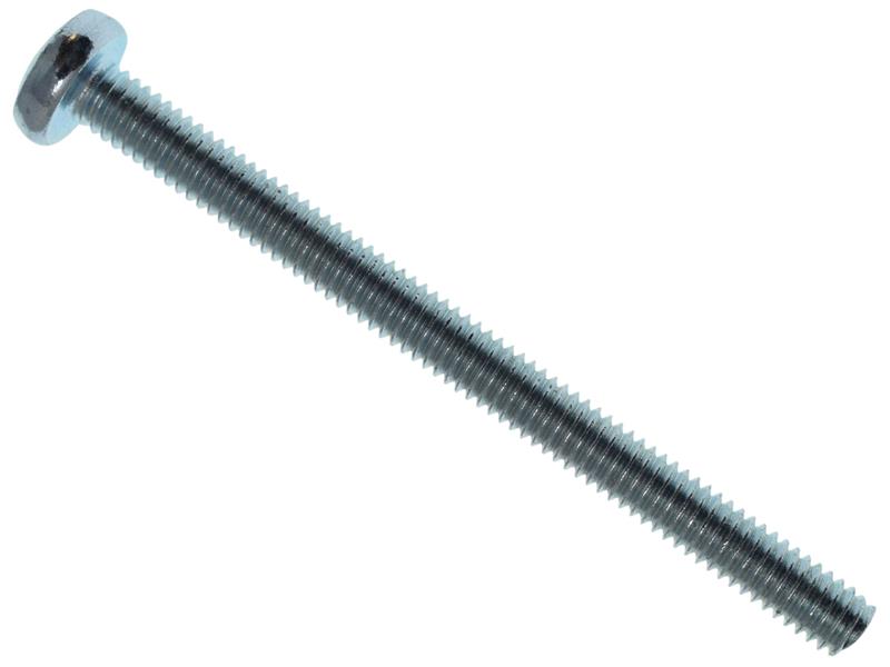 Machine Screw Pozi Compatible Pan Head ZP M6 x 50mm Box 25