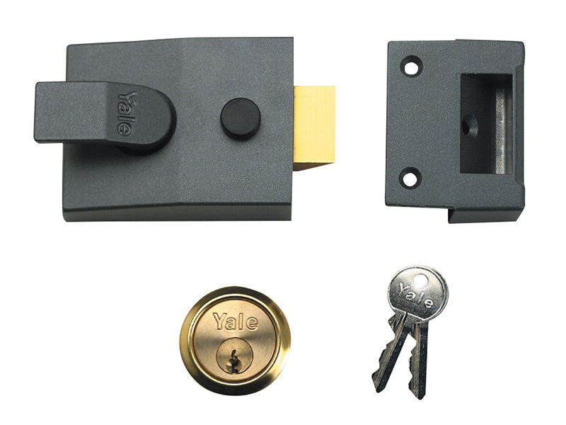P88 Standard Nightlatch 60mm Backset DMG Finish Visi