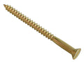 Wood Screw Slotted CSK Brass 2in x 12 ForgePack 4