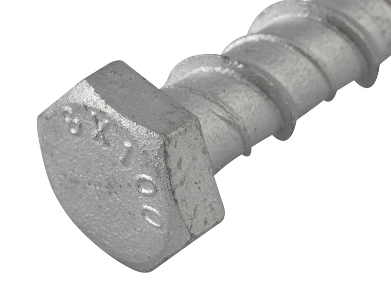Lightning Bolt Hex Head M8 x 75mm Box 100