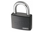 T65AL/40mm My Lock Aluminium Padlock White Keyed Alike 6401
