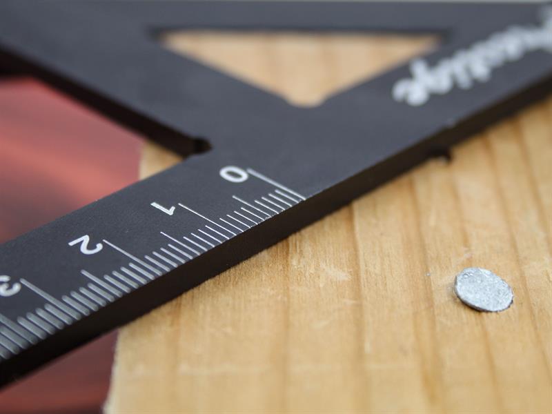 Prestige Centre Finder Gauge Black Aluminium 100mm                              