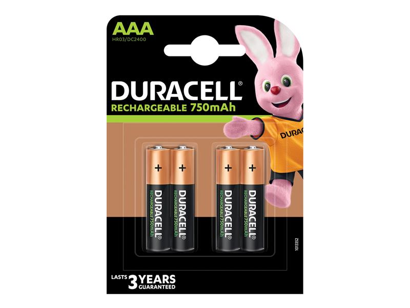 AAA Cell 900Mah Rechargeable Batteries (Pack 4)