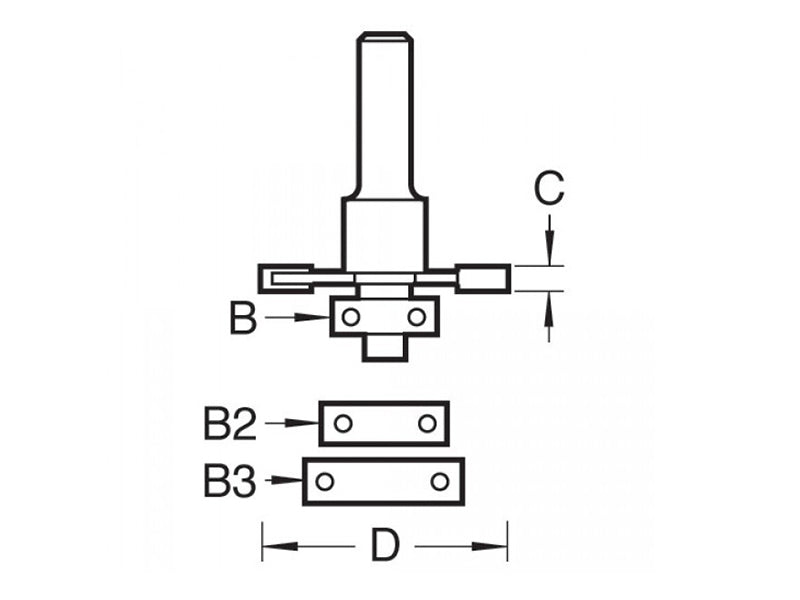 C152 x 1/4 TCT Bearing Guided Biscuit Jointer 4.0 x 37.2mm