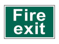 Fire Exit Text Only - PVC Sign 200 x 50mm