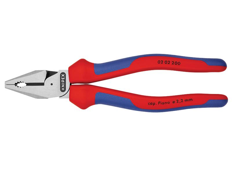 02 02 200 High Leverage Combination Pliers Comfort Handles 200mm                