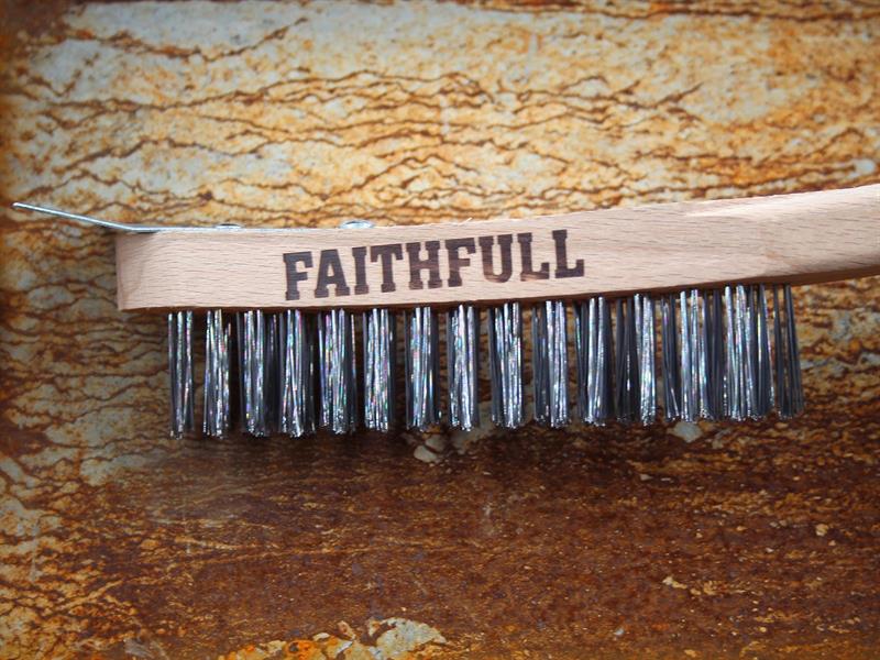 Lightweight Scratch Brush with Scraper, Four Row                                