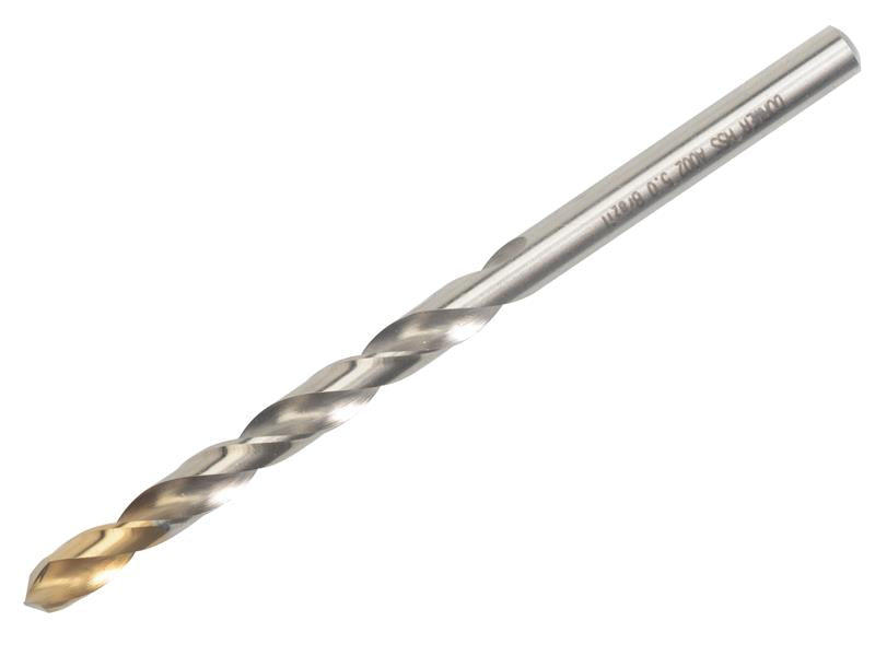 A002 HSS-TiN Coated Jobber Drill 9.50mm OL:125mm WL:81mm