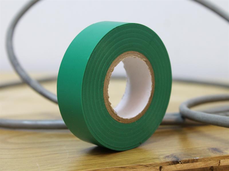 PVC Electrical Tape Green 19mm x 20m                                            