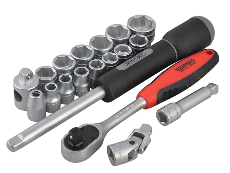 TT3819 Regular Metric Socket Set,  19 Piece -  3/8in Drive