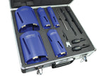 Diamond Core Drill Kit & Case Set of 11                                         