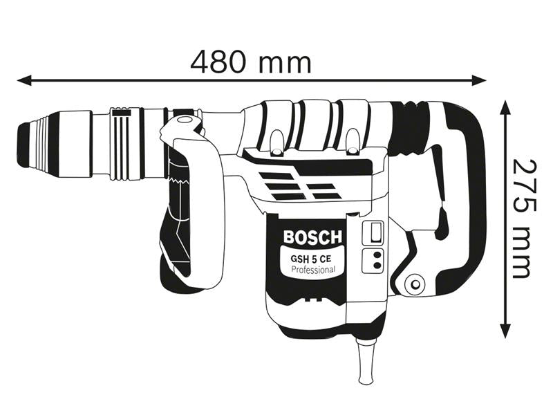 GSH 5 CE SDS-Max Professional Demolition Hammer 1150W 110V                      