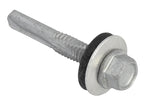 TechFast Hex Head Roofing Screw Self-Drill Heavy Section 5.5 x 35mm Pack 100    