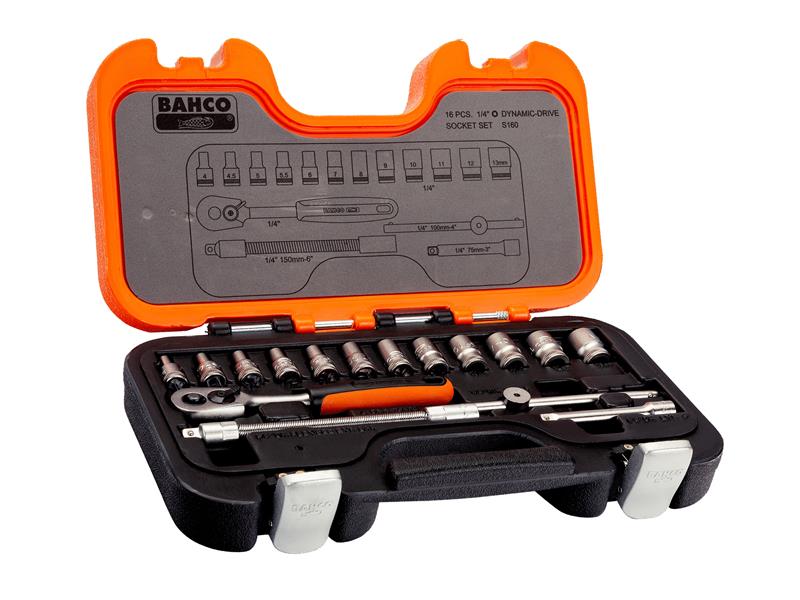 S160 1/4in Drive Socket Set, 16 Piece                                           