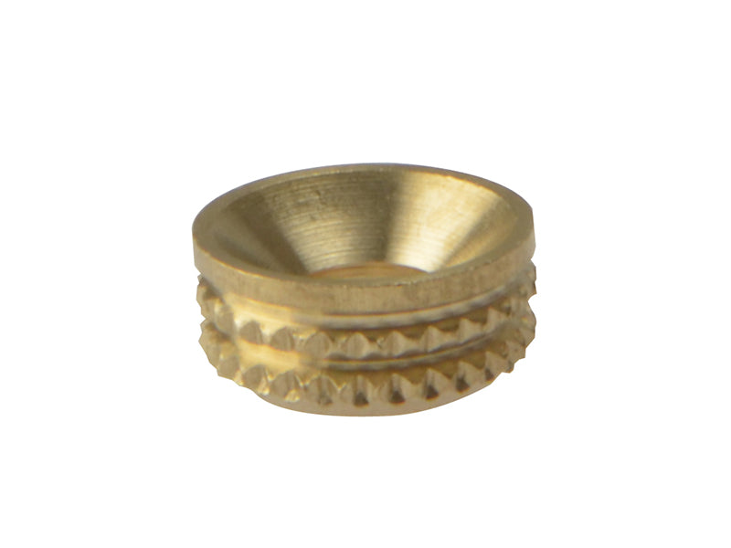 Screw Cup Sockets Solid Brass Polished No. 8 Bag 100                            