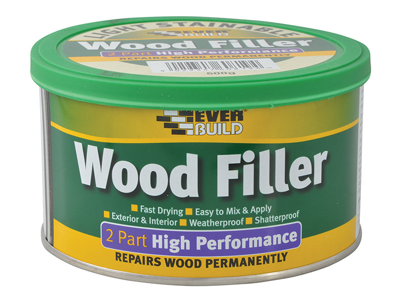 2-Part High-Performance Wood Filler White 500g