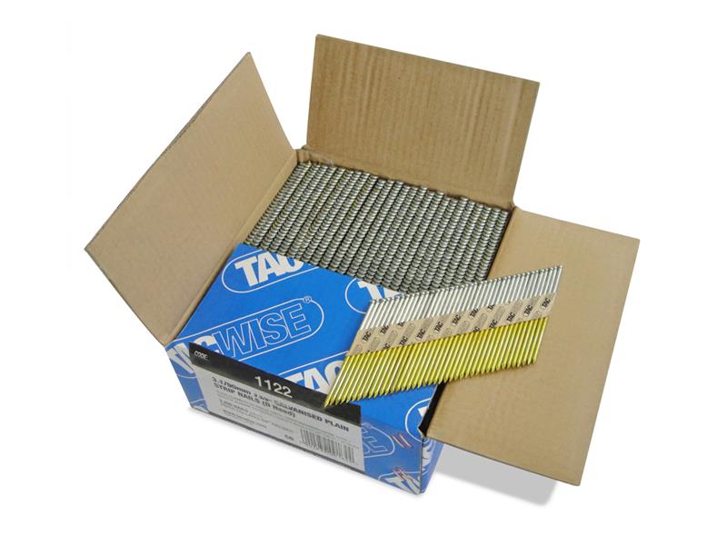 34° Extra Galvanised Framing Plain Shank Nails Type 3.1/90mm (2200)