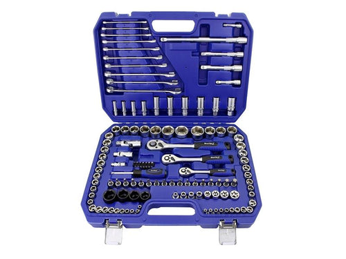 1/2in, 3/8in & 1/4in Metric Socket Set, 120 Piece                               