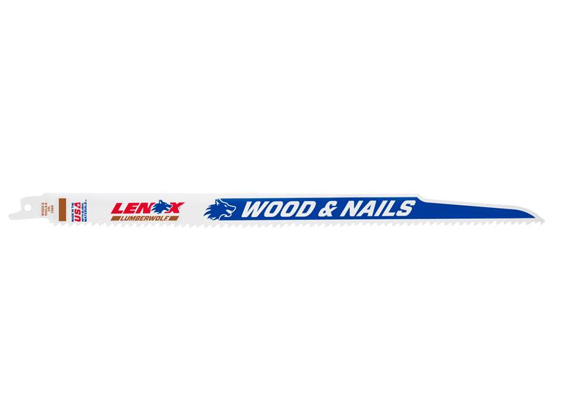 LumberWolf Reciprocating Saw Blade 305 x 19 x 1.3mm 6 TPI (Pack 5)