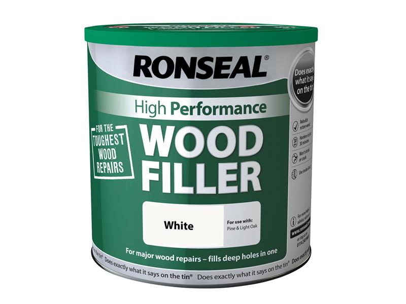 High-Performance Wood Filler White 550g
