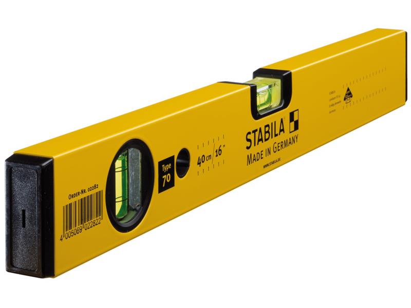 70 Single Plumb Box Section Spirit Level Pack 40cm 60cm & 100cm