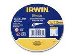 Metal Cutting Disc 115 x 1.2 x 22.2mm Tin of 10                                 