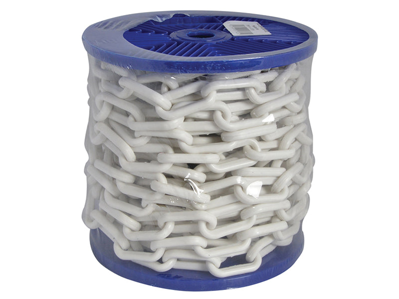 Plastic Chain 8mm x 12.5m White                                                 