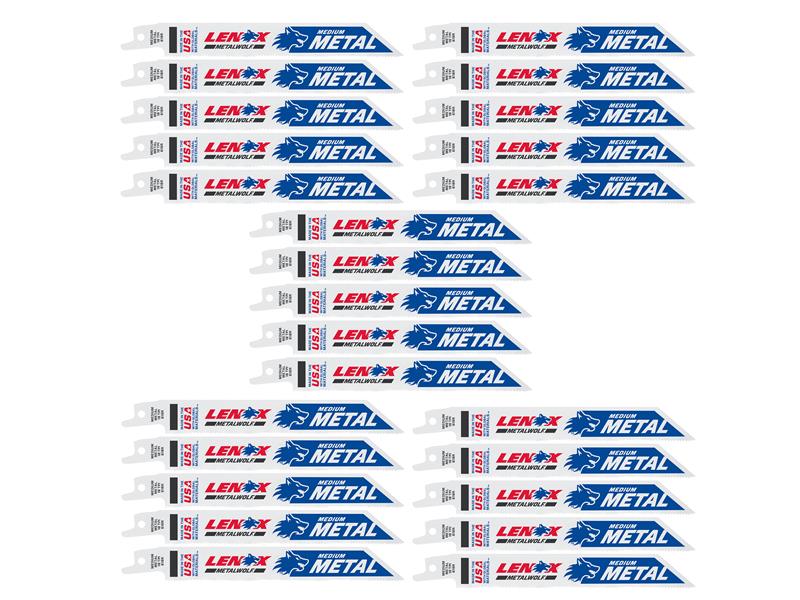 MetalWolf Wave Edge Reciprocating Saw Blade 229 x 25 x 1.1mm 14 TPI (Pack 5)