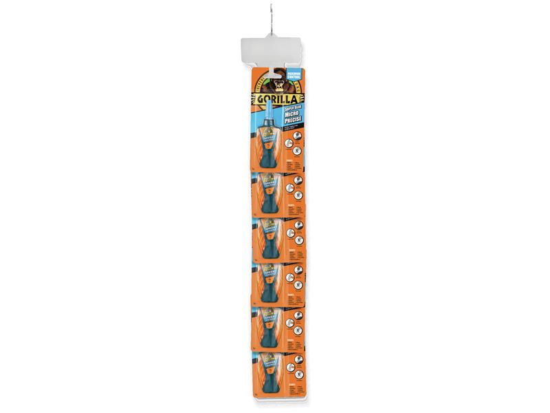 Gorilla Super Glue Micro Precise Clip Strip (6 x 5g)                            